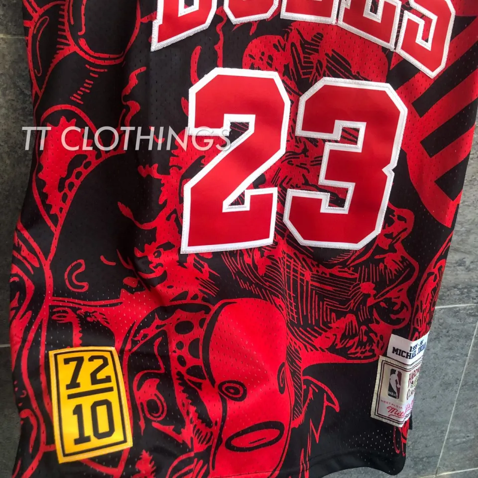 Michael jordan red and black cheap jersey