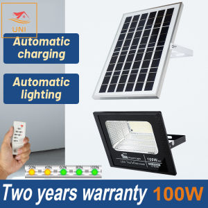 UNI solar lights outdoor waterproof street light waterproof with remote control Heavy outdoor LED solar flood light