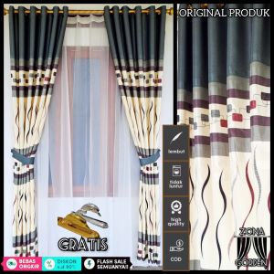 Gorden ruang tamu model terbaru quality import tebal dan halus special gratis ongkir