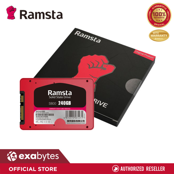 Ramsta Ramsta 240GB S800 Solid State Drive(SSD) 2.5 | Lazada Philippines