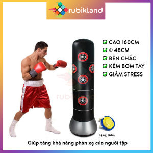 [Tặng Bơm] Trụ Đấm Boxing 1m6 Tự Cân Bằng Trụ Đấm Bốc Phụ Kiện Dụng Cụ Tập Thể Thao Bao Cát Đồ Chơi