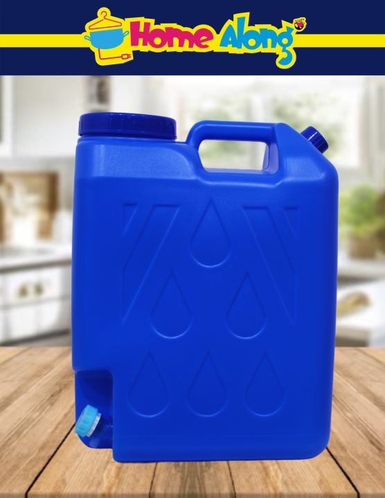 Gallon Blue Water Container with Faucet
