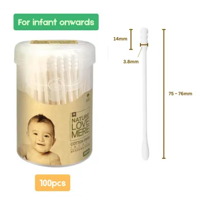 NatureLoveMere - Soft Cotton Swab for Infant 100PCS