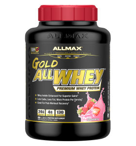 ALLMAX Gold All Whey (2.3kg/0.9kg) - Rapid Muscle Recovery Lean Muscle Enhances Strength 71 Servings