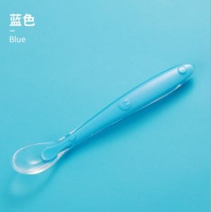 【Ready Stock】 Baby Feeding Spoon Soft Food Grade Silicone Infant Training Spoons Sudu bayi