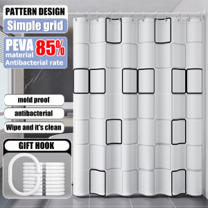 ⭐24 hours delivery⭐PET bathroom shower curtain waterproof langsir bilik air langsir bilik mandi 浴帘