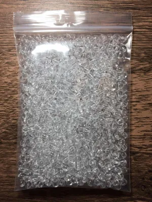 100 GRAMS (APPROX: 1000 PCS) Crystal Acrylic Smooth Round Beads / 6mm Acrylic Beads