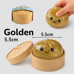 Glitter Dumpling Squishy Toy Stress Relief Giant Dumpling Squishy Toy Soft Sensory Squeeze Toy