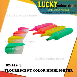 ST-882-4 STYNO FLOURESCENT COLOR HIGHLIGHTER SET (4PCS)