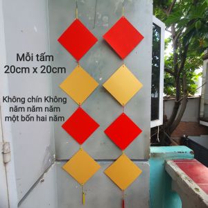 2 dây giấy mỹ thuật vuông nhiều kích thước. Giấy viết thư pháp trang trí tết
