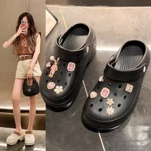 [Free Shipping] WomenS Summer New Style Clogs Snow Boots Thick-Soled Beach Sandals Non-Slip Soft-Soled Closed-Toe Outdoor Sandals For Women