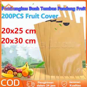 100PCS Brongsong buah kelengkeng besar 20X30 Pembungkus Buah BLongsong kelengkeng jaring buah