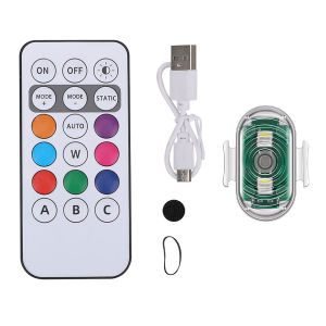 ไฟแฟลช LED ไร้สาย รีโมตคอนโทรล กันน้ํา ป้องกันการชน สําหรับรถจักรยานยนต์ รถยนต์ สกูตเตอร์