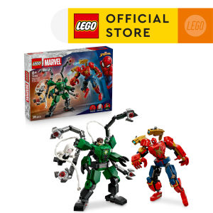 LEGO Super Heroes Marvel 76338 Mech Battle: Spider-Man vs. Doc Ock (315 Pieces)