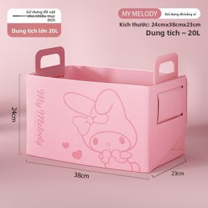 Hộp Đựng Đồ Sanrio My Melody Gấp Gọn Vải Dạ 20L LFB323