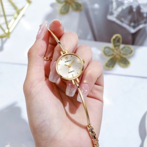 WININ Open Design Pearl Watch Adjustable Square-shaped Dial Bracelet Watch Luxury Ladies Watch for Women