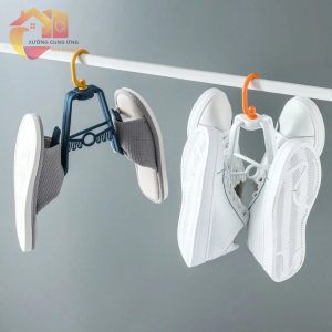 Móc phơi giày 4 chấu treo đồ đa năng 360 độ bằng nhựa tiện dụng dễ tháo lắp