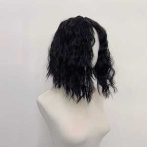 African wig women black short curly hair fluffy wool curl wigs chemical fiber full head cover