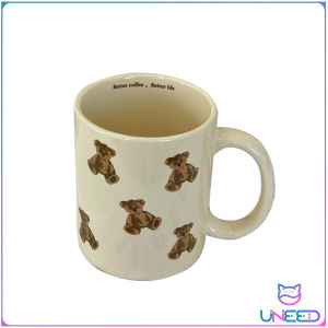 Need. Cute Bear Aesthetic Ceramic Mugs Coffee Milk Cup 400ml