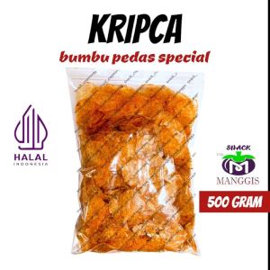 Kripca Pedas Special 500 Gram / MANGGISRAYA / Makanan Ringan / Camilan Murah