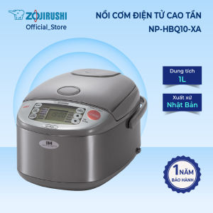 Nồi cơm điện tử cao tần ZOJIRUSHI NP-HBQ10-XA 1L sản xuất tại Nhật bảo hành 1 năm chính hãng