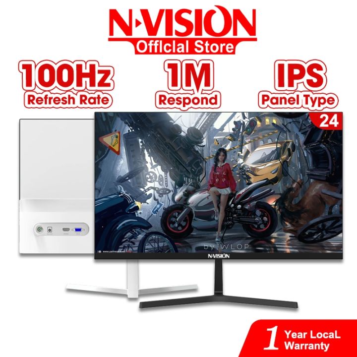 Nvision 24 inch Monitor IPS Panel 75HZ PC computer desktop Screen