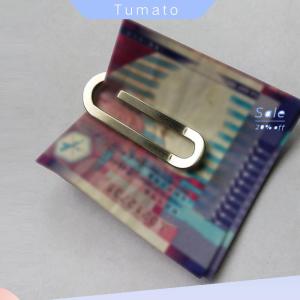 Tumato Thép không gỉ mỏng túi tiền Clip Ví kim loại thép hóa đơn clip kẹp thư mục tiền giấy clip tiền mặt ID thẻ tín dụng tiền chủ