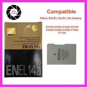 EN - EL14a or EN EL 14a Battery For NikonD3100 D3200 D3300 D3400 D3500 D5100 D5200 D5300 D5500 D5600 Df DSLR Coolpix P7000 P7100 P7700 P7800