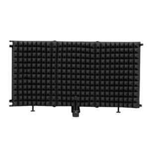 Portable Microphone Isolation Screen Microphone Isolation Shield Sound Absorbing Foam for Desktop or Stand Mounting