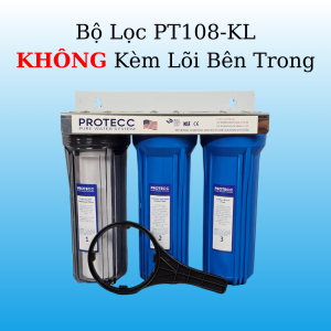 Bộ Lọc Thô 3 Cấp Lọc 10 Inch ( 1 Trong - 2 Xanh ) PROTECC PT108 - Lọc Thô Nấu Ăn Tiền Lọc Ion Kiềm Lọc Nước Nuôi Cá