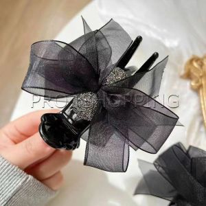 Pro กิ๊ฟหนีบผม ประดับโบว์ และพลอยเทียม กิ๊บติดผมสตรีสไตล์เกาหลี Hair Clips