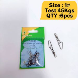 Cangkuk Swivel Ichiban N3007 Ichiban N3007 Swivel Snap Combo – Fast Rig Changes Rustproof Fishing Gear