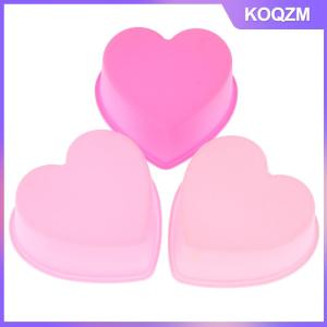 KOQZM NEW Cute 3 Inch 8cm Heart Mousse Chocolate Soap Mold Silicone Cake Molds Cake Decorations Bakeware Baking Pan