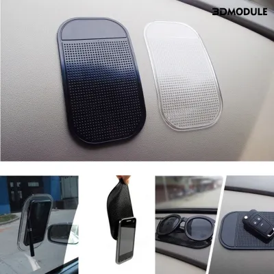 Car Dashboard Mat Anti Slip Pelapik Dashboard Sticky Pad For Phone Coin Sunglass Tablet Non Slip Mat For Car