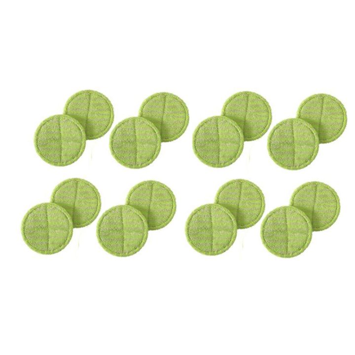 4 Panni Di Ricambio Per Mop Elettrico - 16 Cm, In Microfibra, Lavabili In Lavatrice, Per Pavimenti In Legno E Piastrelle, Blu/Verde