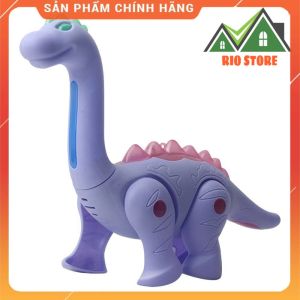 Đồ chơi mô hình khủng long dùng pin biết đi có đèn và nhạc- Chất liệu nhựa ABS an toàn Musical Toy