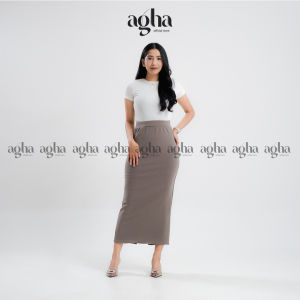 Rok Span Panjang Bahan Scuba | Rok Span | Rok Kerja Span Scuba Panjang Premium