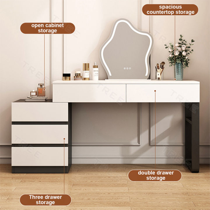 Modern Minimalist Makeup Table with Drawers Vanity Table Dressing Table