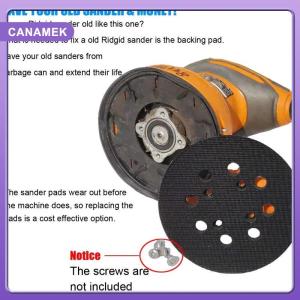 【CANAMEK】 1Pcs Replacement Sanding Pad 5 Inch 8 Hole Hook And Loop Backing Plate For Ridgid R2600 Craftsman Random Orbit Sander