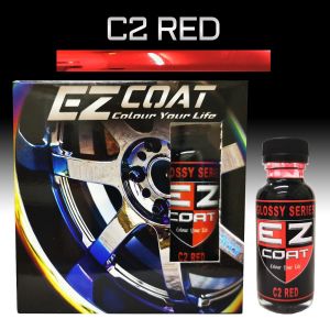 EZ Coat Red DIY COLOR Car Rim Chrome Part