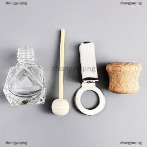 [COD] zhangyuqing Air Freshener Car Perfume Clip Essential Oil Diffuser Vent Empty Glass Bottle Decoration Aromatherapy Glass Bottle