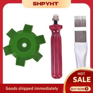 SHPYHT✨ New Chic Heat Dissipating Fin Comb Cleaning A C Condenser Coils Brush Condenser