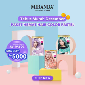 Miranda Hair Color (Cat Rambut Permanen) Pastel Series MCP3 Precious Turquoise 30ml