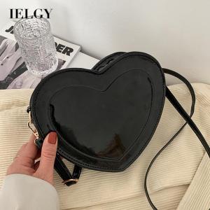 IELGY mini cute heart fashion messenger bag for women