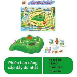 Đồ chơi BoardGame Trò chơi bẫy thỏ phiên bản nâng cấp 48 thẻ cuộc đua rùa và thỏ - Tiệm Nhà Sóc 2023