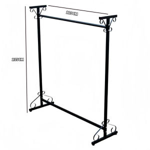 Liftable Clothing Store Metal Hanger Display Rack Double-Rod Clothes Rack Heavy-Duty Hanging Rack