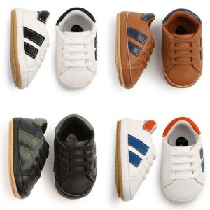 Giày bé trai giầy bé gái chất liệu bằng da đế cao su thể thao cao cấp tập đi mềm chống trơn trượt