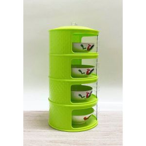 Food Storage Tudung Saji Susun 4 Ukuran Jumbo gratis Ongkir Promo Polos Makanan Meja Kue