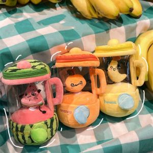 JIYAN2866 Watermelon/Orange/Banana Fruit Juicer Plush Toy Cartoon Drawstring Rotating Blender Toy Funny Bag Pendants Fruit Juicer Toy Childrens Gifts