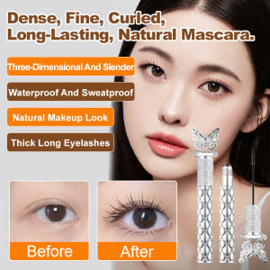 Bestseller Butterfly Mascara Mascara Primer Waterproof Strong Hold Curls Lashes Three-Dimensional Hair Steel tube mascara